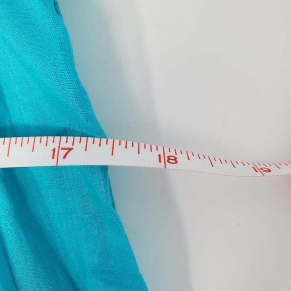 Swimsuit Cover Up Shirt- Girls- LANDS' END- Size Medium- Aqua Blue - Picture 12 of 16